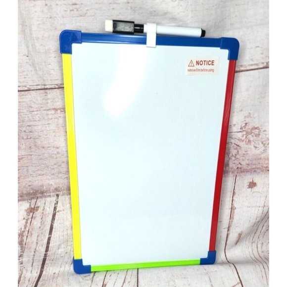 Dry Eraser Whiteboard With Magnetic Marker  12"x8" DOES NOT HANG BY MAGNET - Picture 4 of 12